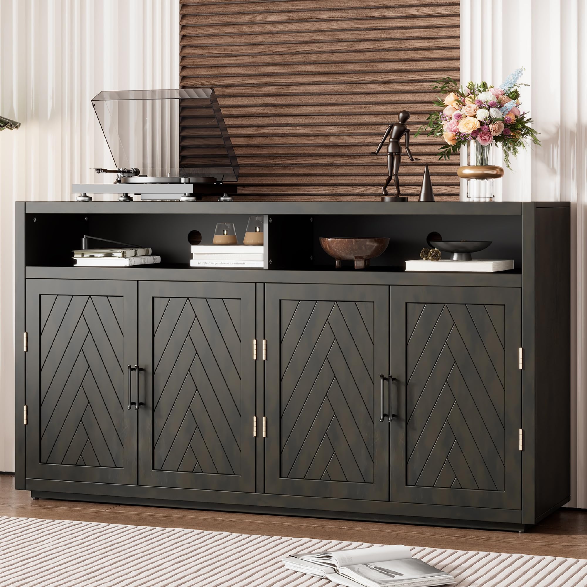Merax Retro Sideboard Buffet Cabinet - 60