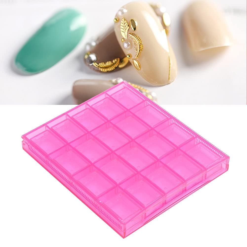 2-Pack Clear Plastic Storage Boxes - BPA-Free, Non-Toxic Organizers for Home, Salon & Beauty Supplies | Perfect for Makeup, Nail Tools & Hair Accessories Organization (Red)