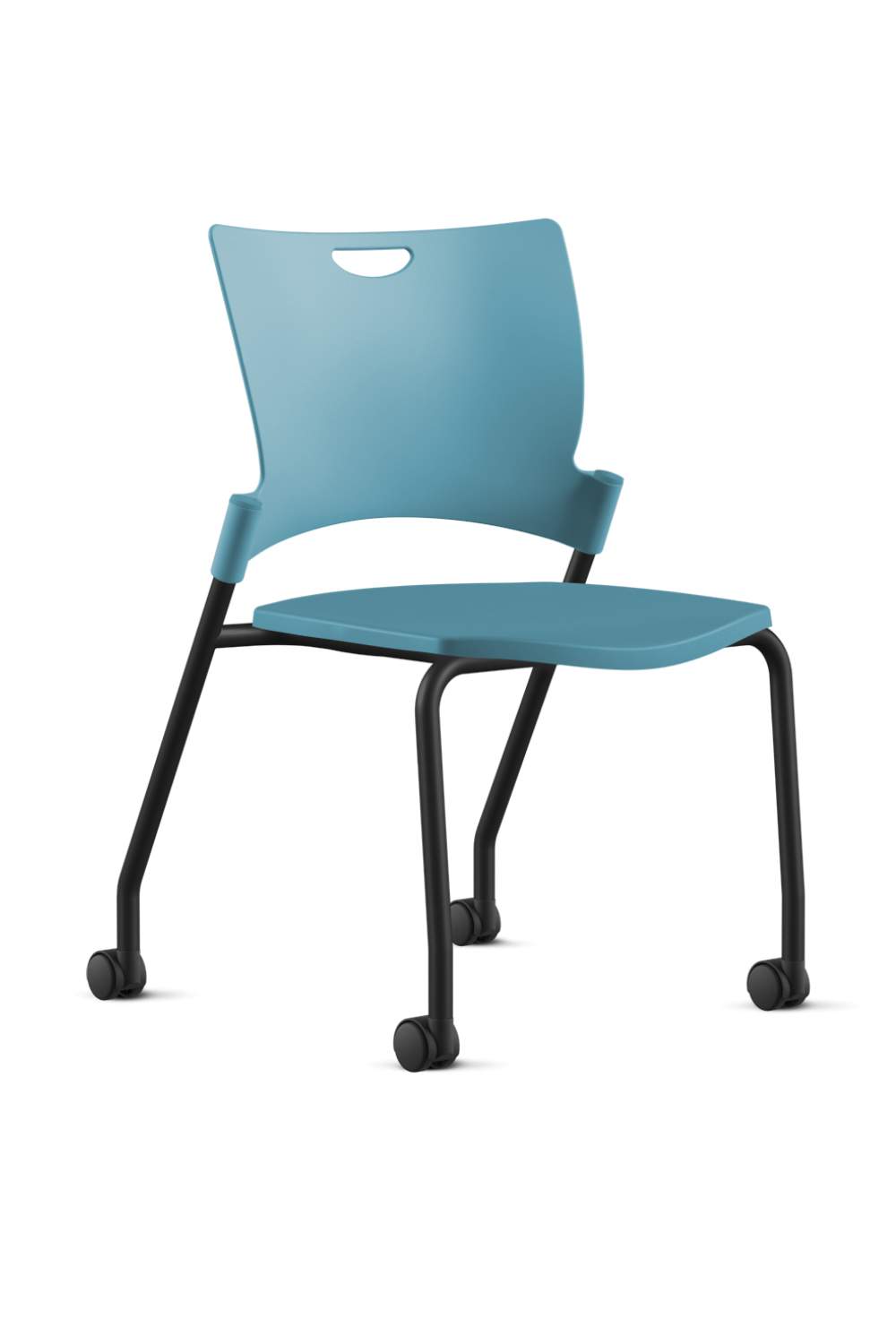 Ergonomic 9 to 5 BELLA All-Plastic Swivel Tilt Training Chair (1315GT) - Perfect for Office, Home Study & Computer Workstations