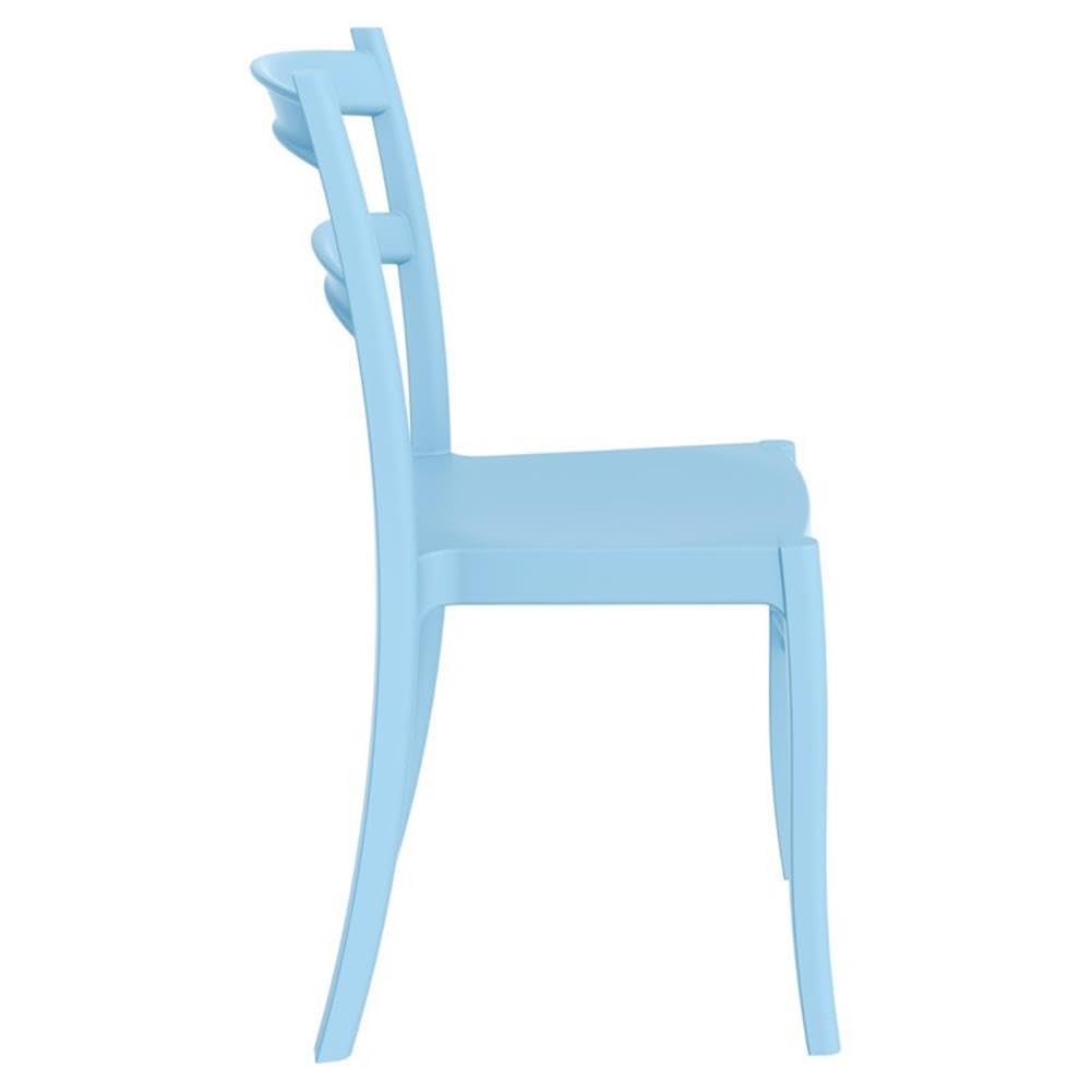 Tiffany Light Blue Patio Dining Chairs Set of 2 - Outdoor Garden Furniture for Poolside, Backyard, and Terrace Relaxation
