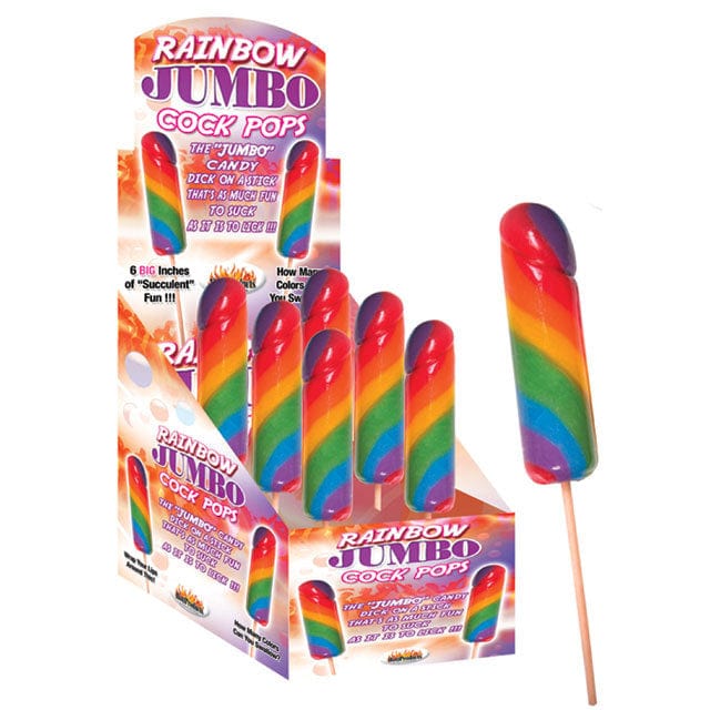 Rainbow Jumbo Cocktail Pops - Colorful & Flavorful Candy Treats for Parties, Events & Summer Fun