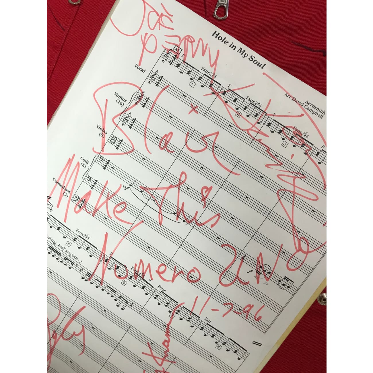 Aerosmith Signed 