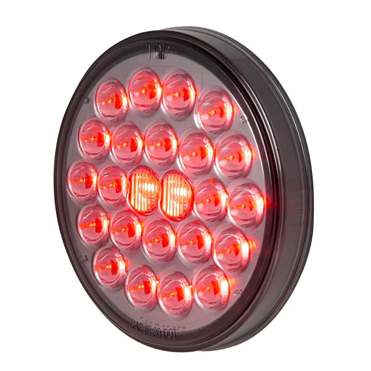 4 Pearl Smoked Red LED Stop Turn Tail Lights - Universal Fit for Cars, Trucks & SUVs - Enhanced Visibility & Style for Night Driving & Custom Builds