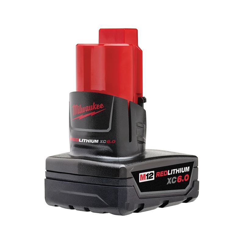 M12 REDLITHIUM XC 6.0Ah Extended Capacity Battery Pack - 48-11-2460 | High Performance Lithium-Ion Battery for Milwaukee Power Tools | Perfect for Drills, Saws & Other Cordless Tools