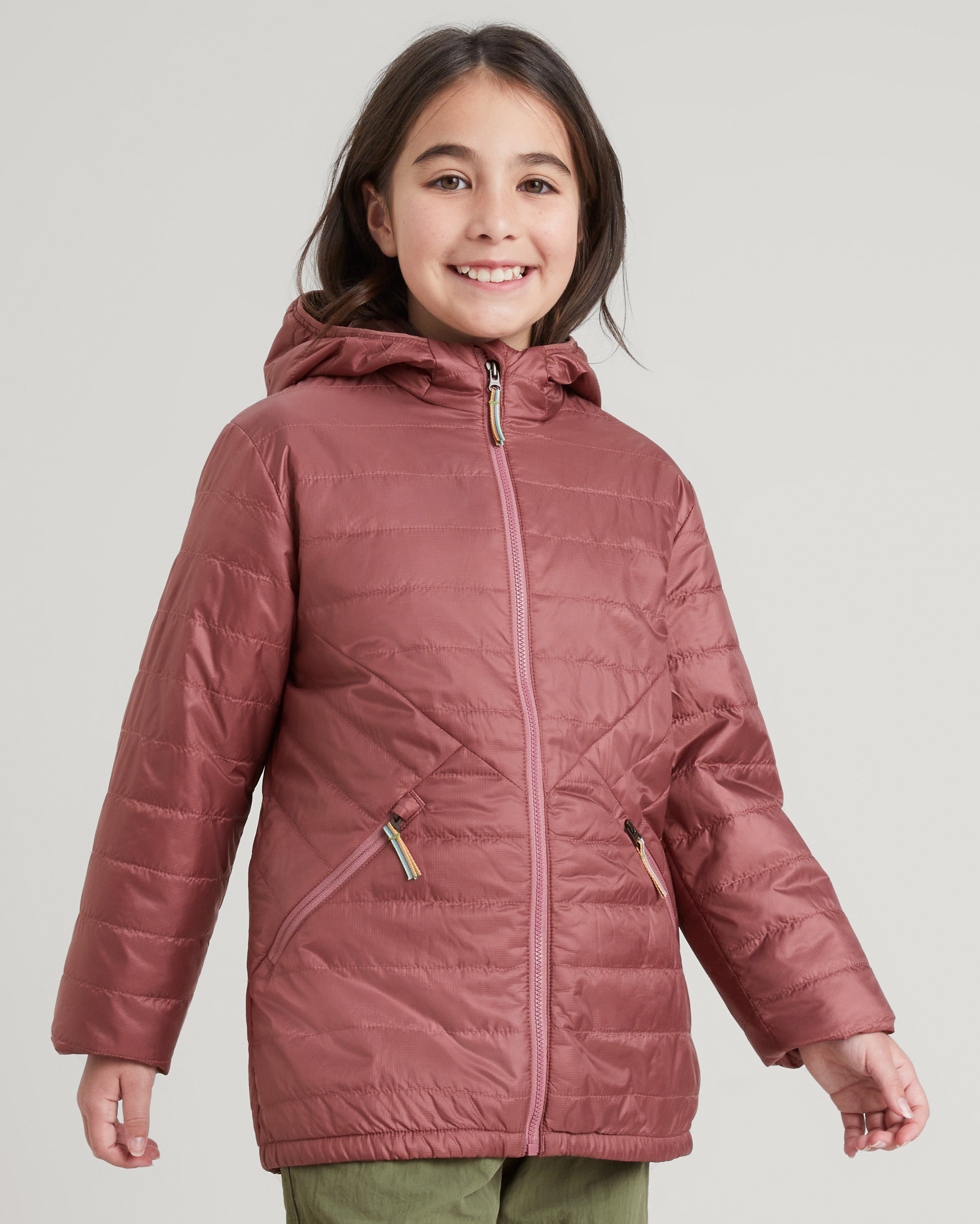 Heli R Girls' novaLOFT Hooded Jacket - Lightweight Winter Coat for Kids, Water-Resistant & Warm - Perfect for Outdoor Play, School & Snowy Adventures