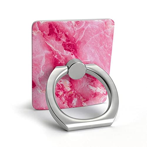 Casely Phone Ring Holder - 360° Swivel, Strong Adhesive & Reusable Grip for iPhone, Samsung & All Smartphones - Hot Pink Marble Design for Hands-Free Selfies, Video Calls & Secure Phone Handling