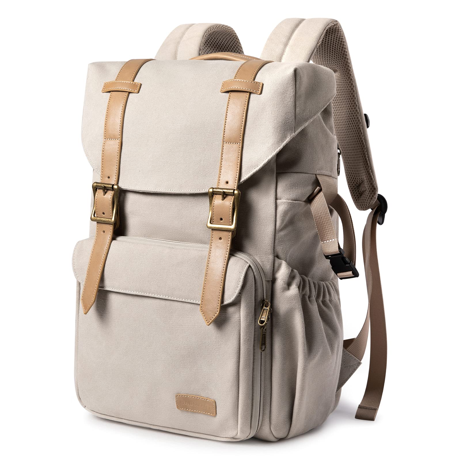 BAGSMART Anti-Theft DSLR SLR Camera Backpack with Rain Cover - Waterproof Canvas Photography Bag Fits 15