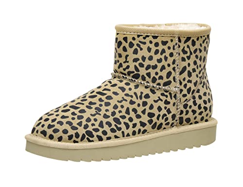 Tan Spotted Genuine Suede