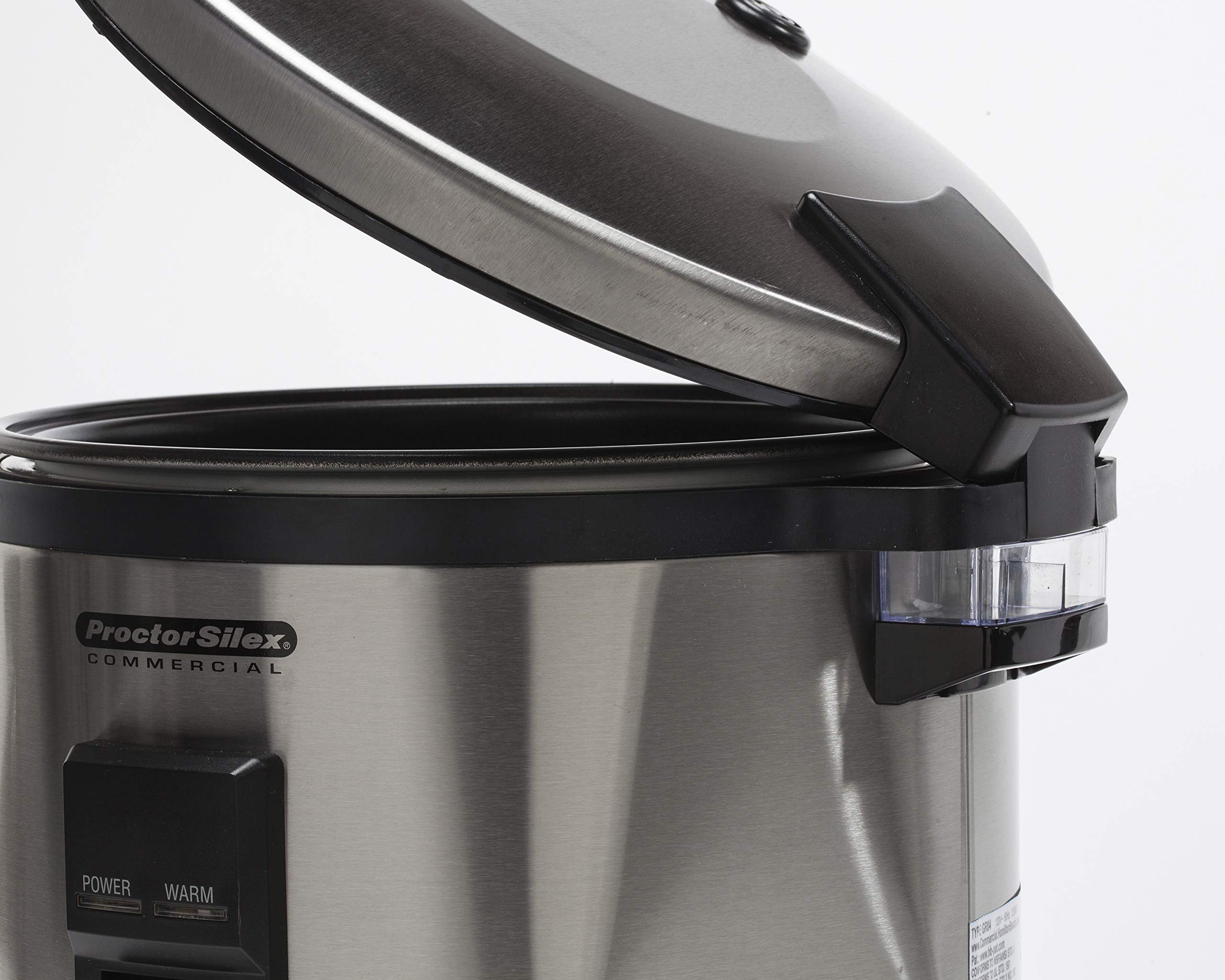 Proctor Silex Commercial 37540 40-Cup Rice Cooker & Warmer with Non-Stick Pot, Hinged Lid & Stainless Steel Housing - Perfect for Restaurants, Catering & Large Family Gatherings