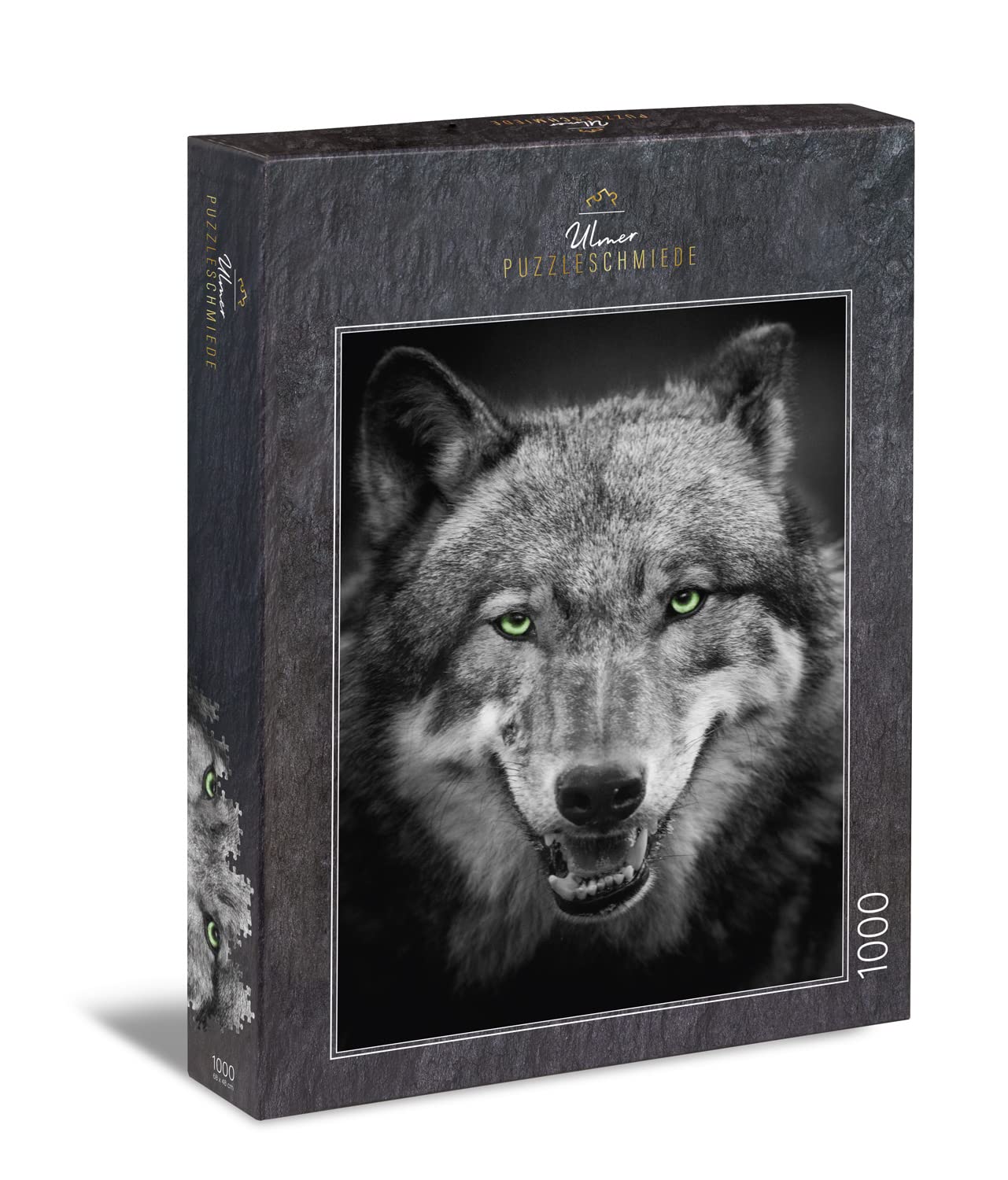 1000 Piece Wolf Puzzle - Grey Wolf Animal Portrait Jigsaw Puzzle for Adults & Teens - Perfect for Relaxation, Family Bonding & Home Decor