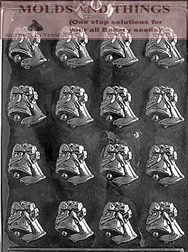 Small Bells Wedding Chocolate Candy Mold Set of 2 with Molding Instructions - Perfect for DIY Wedding Favors, Bridal Shower Treats & Holiday Chocolate Making