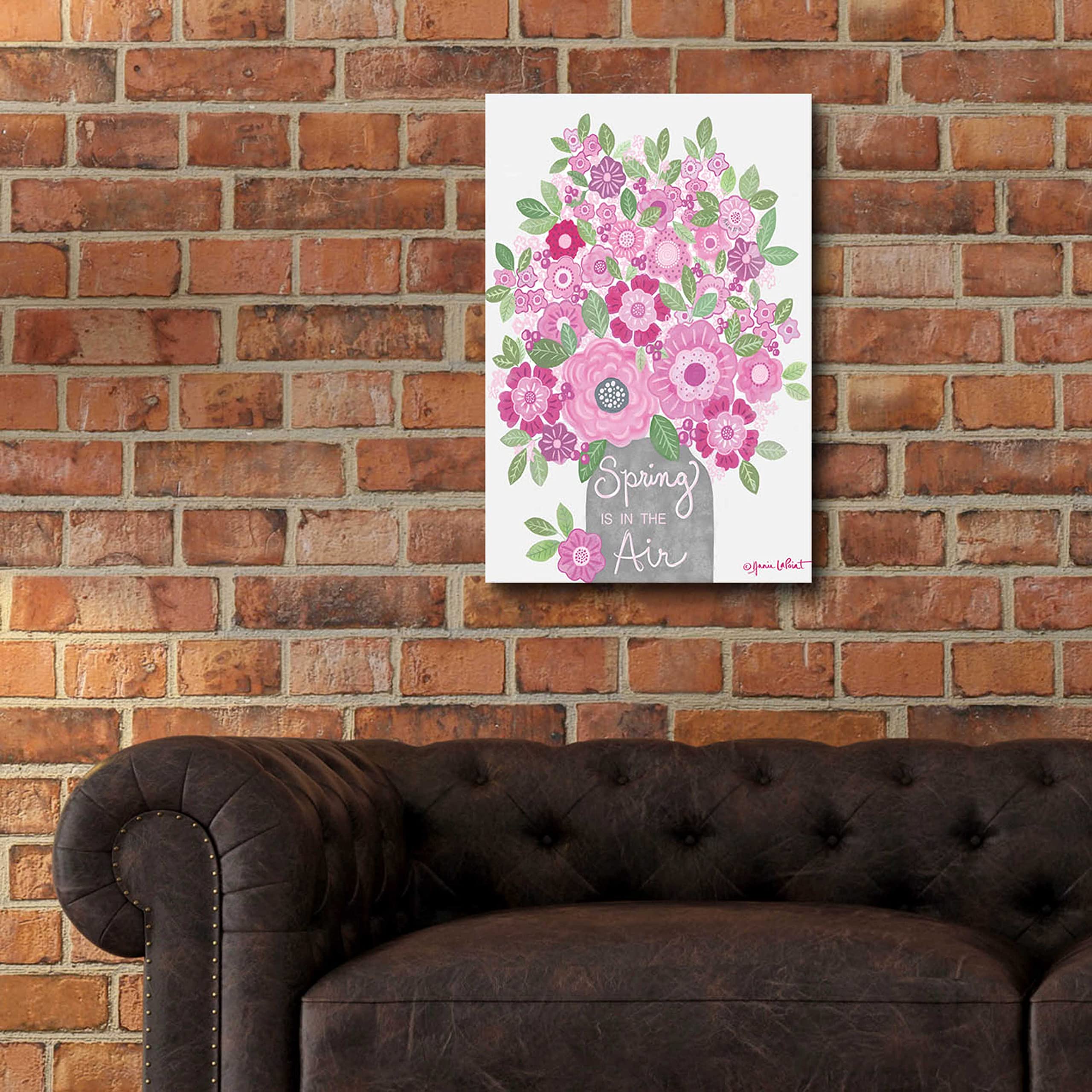 Annie LaPoint 'Spring is in the Air' Acrylic Glass Wall Art - 16x24 Inches Modern Home Decor for Living Room, Bedroom & Office - Vibrant Floral Painting Ready to Hang