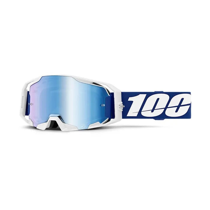 100% Armatic MX Goggles with Mirror Lens - Dirt Bike, ATV & Motocross Riding Protective Eyewear for Men & Women