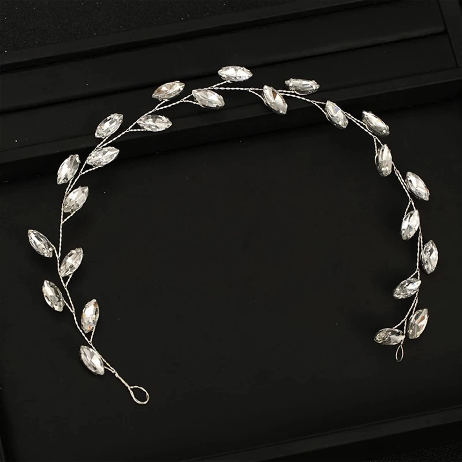 Elegant Silver Rose Petals Bridal Hair Vine - Vintage Pearl Rhinestone Crystal Floral Hair Clip for Weddings, Bridesmaids & Special Occasions | Perfect for Boho, Garden & Vintage Wedding Hairstyles