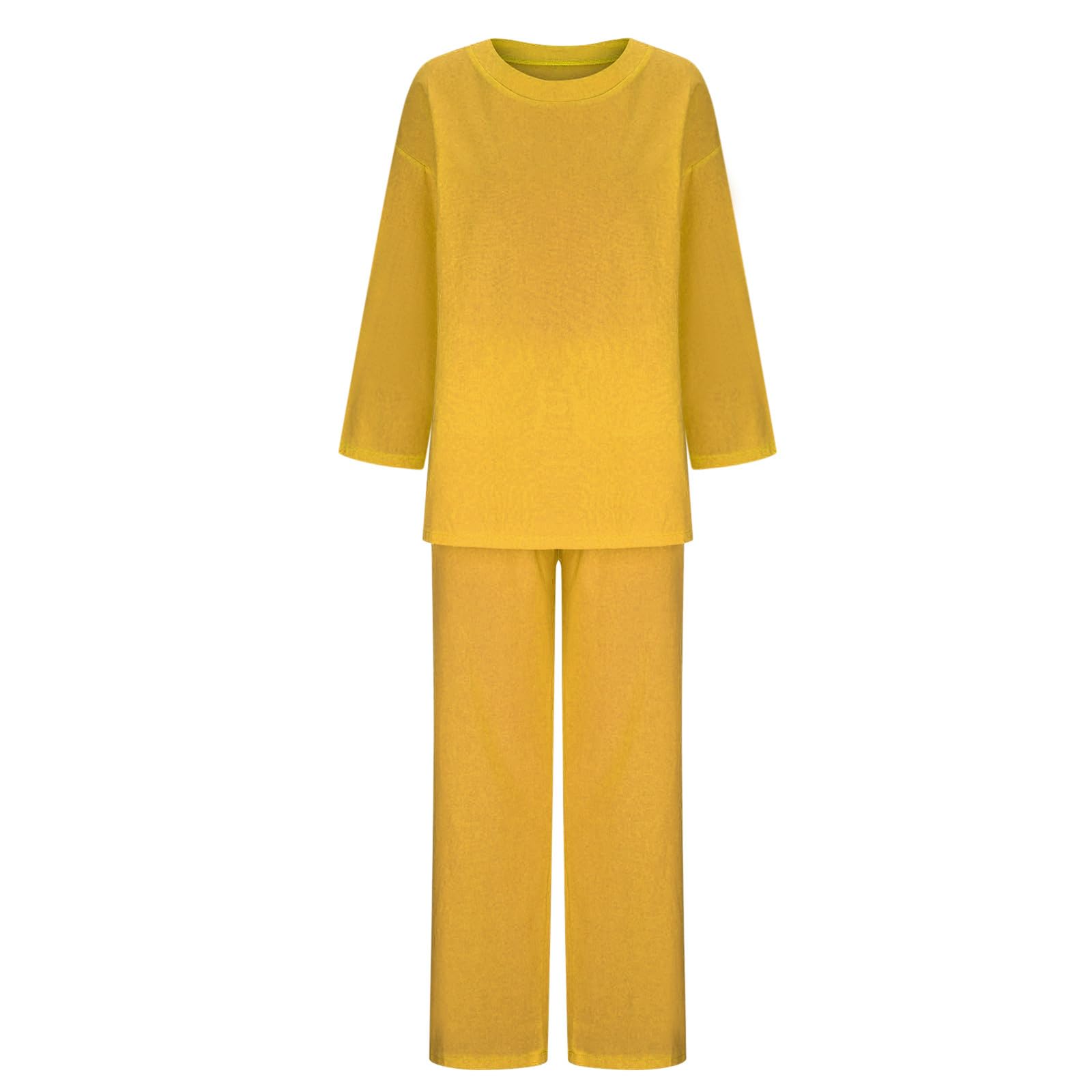 Women's 2-Piece Lounge Set - Soft Loose Shirt & Comfortable Pants - Cozy Fall Outfits for Women | Perfect for Relaxing at Home, Lounging or Casual Wear