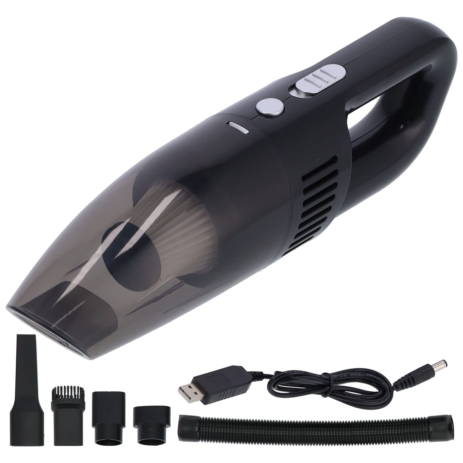 Powerful 120W/3200Pa Cordless Handheld Car Vacuum Cleaner - Wet/Dry Portable Vacuum for Home, Kitchen, Pet Hair, Office & Auto Detailing | Ideal for Car Interiors, Upholstery Cleaning & Quick Spill Cleanup (Black)