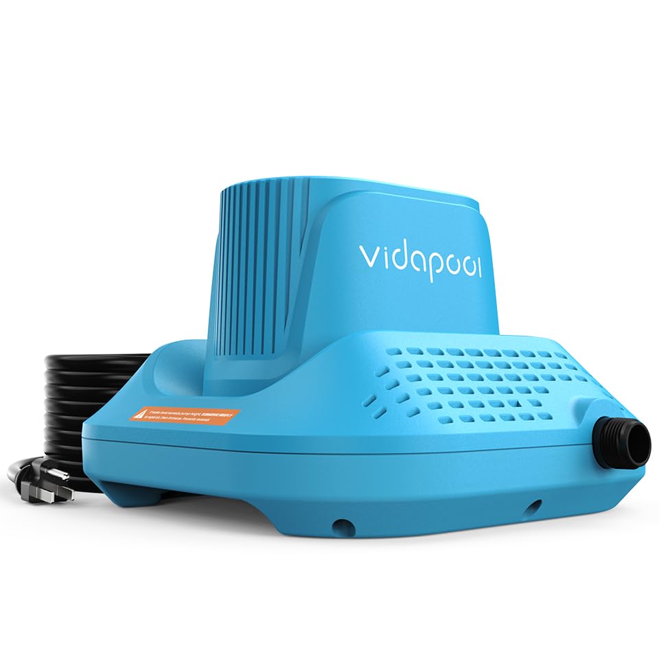 1/2 HP Automatic Pool Cover Pump - Submersible Sump Pump for Inground/Above Ground Pools - 2169 GPH Water Removal with 25ft Cord - Ideal for Swimming Pools, Ponds, Basements & Window Wells - Heavy Duty Water Drainage Solution for Home & Outdoor Use