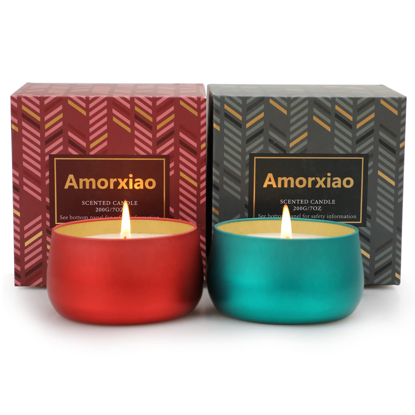 Lavender Scented Soy Candles Gift Set - 7oz Aromatherapy Candles for Women, Perfect Birthday Gift for Sister, Friend or Bride - Relaxing Home Fragrance for Bedroom, Bathroom & Spa Nights