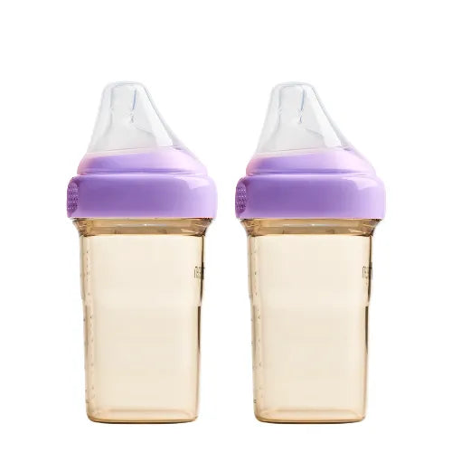 Hegen Baby Bottle Set - Customizable & Leak-Proof Newborn Feeding Essentials for Breastfed Babies | Perfect for Travel, Daycare & On-the-Go Parents