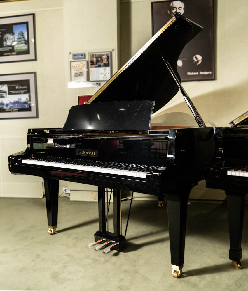 2024 GL 50 6'2 Conservatory Grand Piano - Polished Ebony Finish | Premium Used Grand Piano for Home, Studio & Concert Hall | Perfect for Classical Performances & Professional Music Production