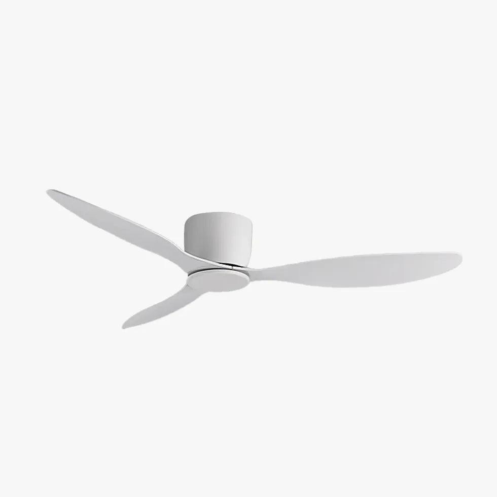 3-Blade White Modern Ceiling Fan with Light - Perfect for Kitchen, Dining Room and Living Room Air Circulation & Stylish Lighting