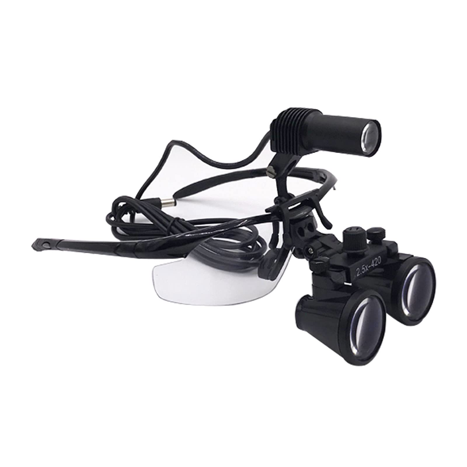Professional Dental & Surgical Loupes with LED Light - 2.5X/3.5X Magnification Hands-Free Magnifier Glasses for Dentists, Surgeons & Medical Professionals - Perfect for Precision Procedures & Detailed Examinations