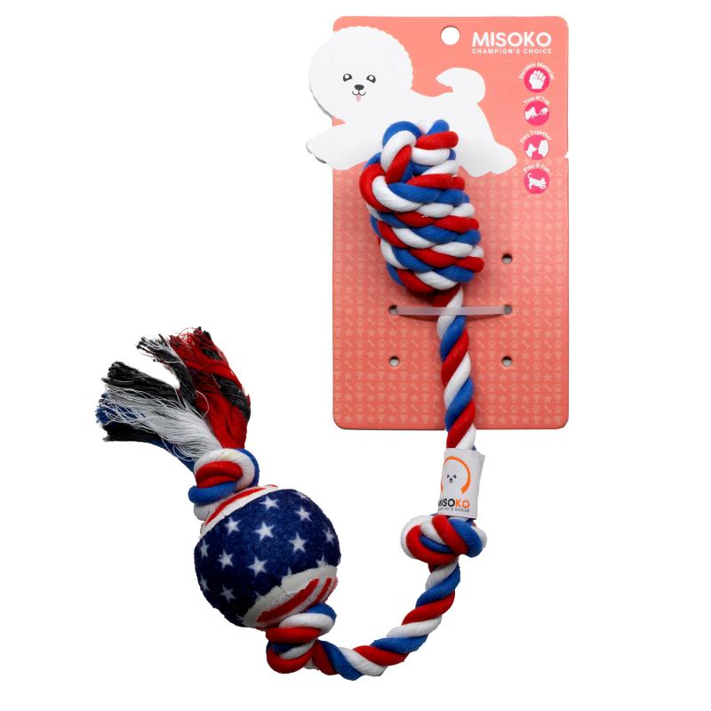 Misoko Interactive Pet Toy for Dogs & Cats - Durable Chew Toy with Squeaker - Perfect for Indoor & Outdoor Playtime