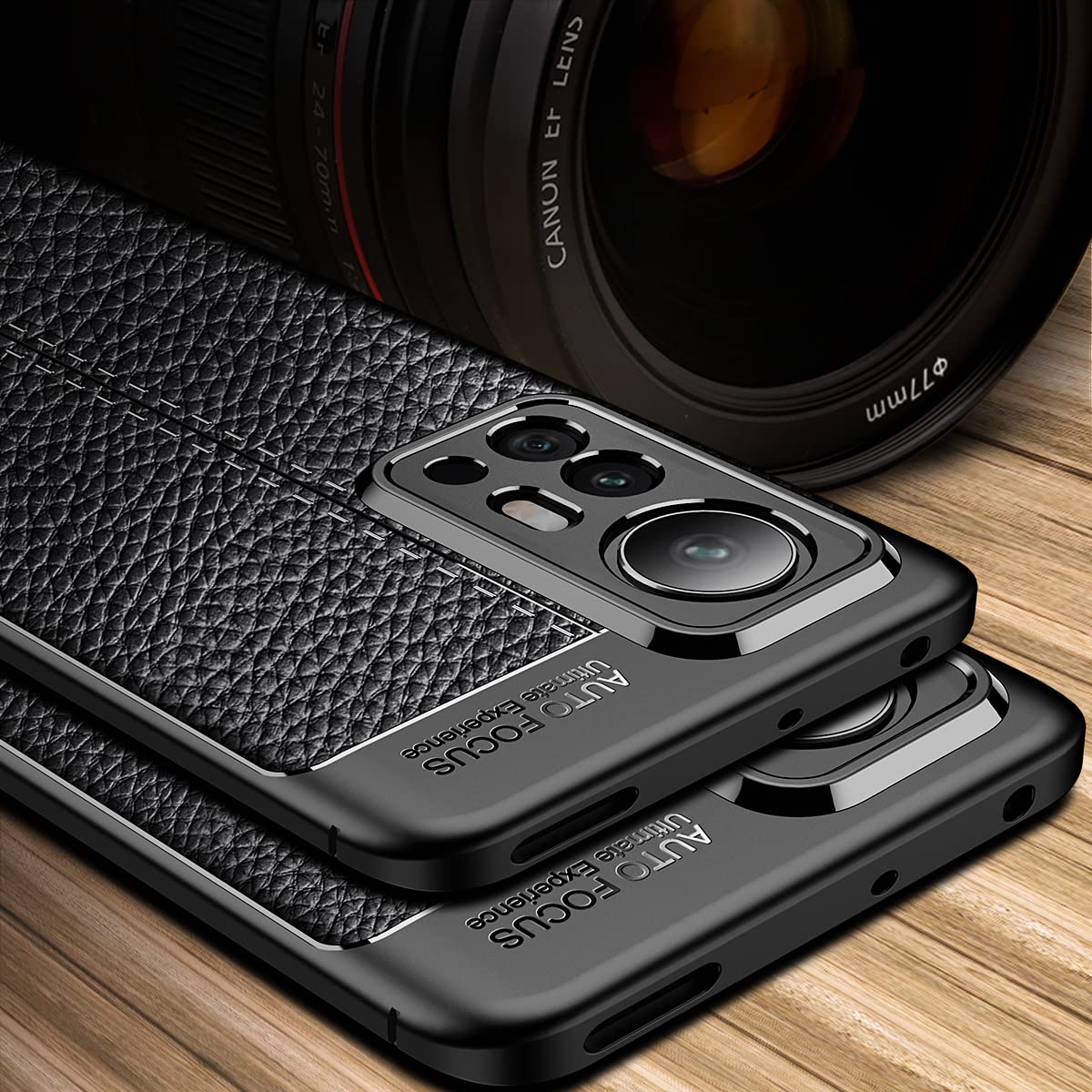 Xiaomi Mi 12 Pro Case (2022) - Premium Carbon Fiber Texture Shockproof & Scratch-Resistant Protective Cover | Leather Blue | Perfect for Daily Use, Travel & Work Protection