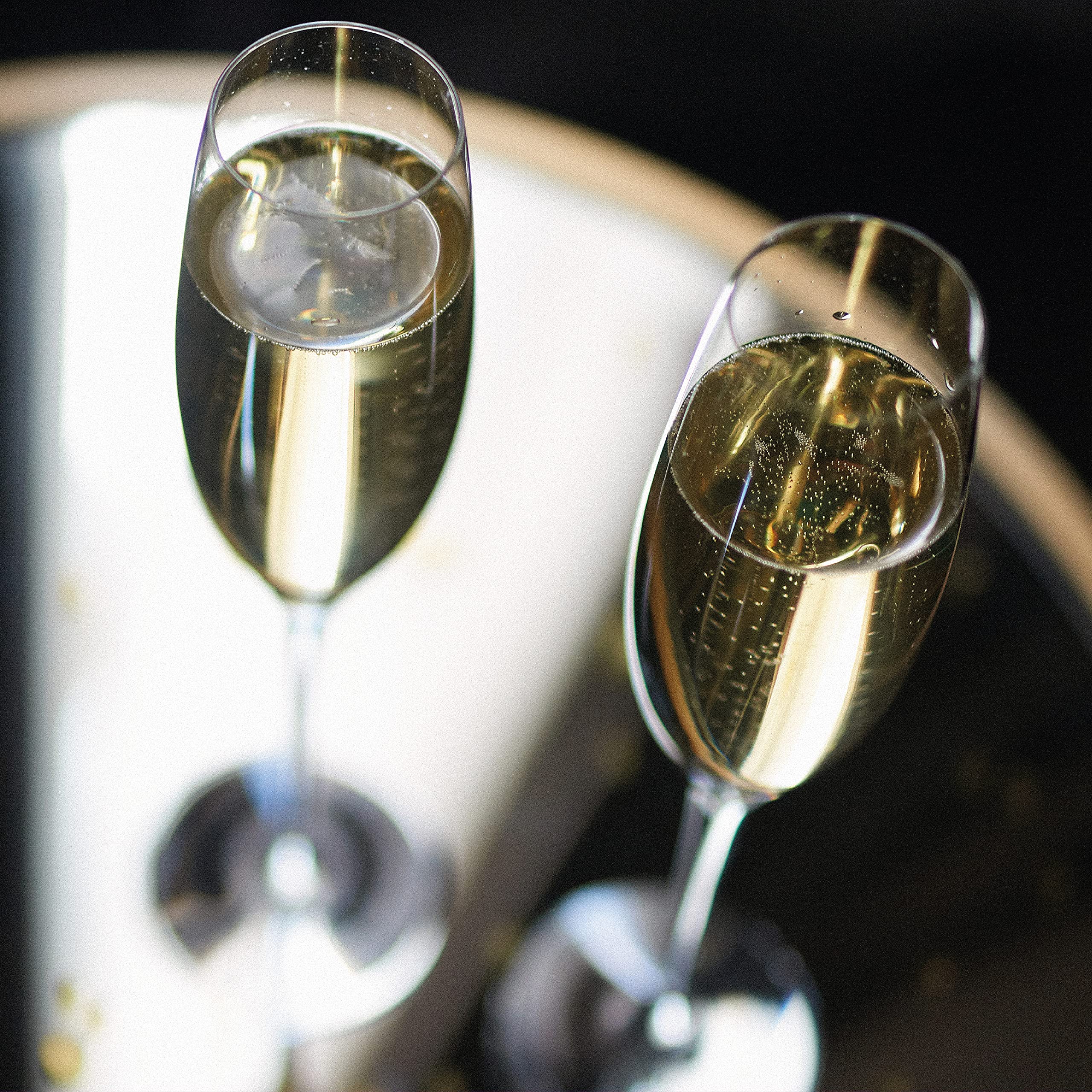 Waterford Elegance Classic Personalized Wedding Champagne Flutes - Set of 2 Custom Engraved Crystal Toasting Glasses for Bride & Groom, Anniversary Gifts - Perfect for Wedding Toasts, Vow Renewals & Romantic Celebrations