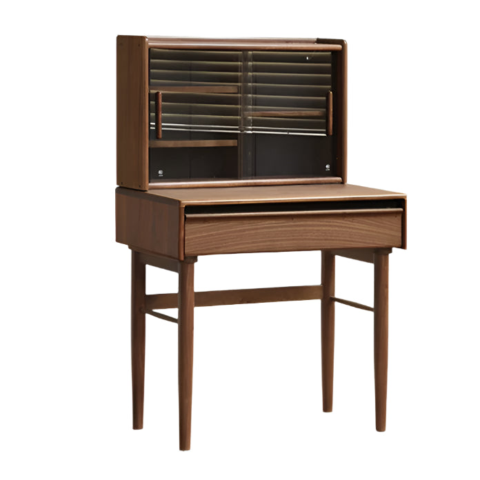 31.5×17.7×48.8 inch / 80×45×124 cm / Rich Dark Walnut Color / dressing table without drawer