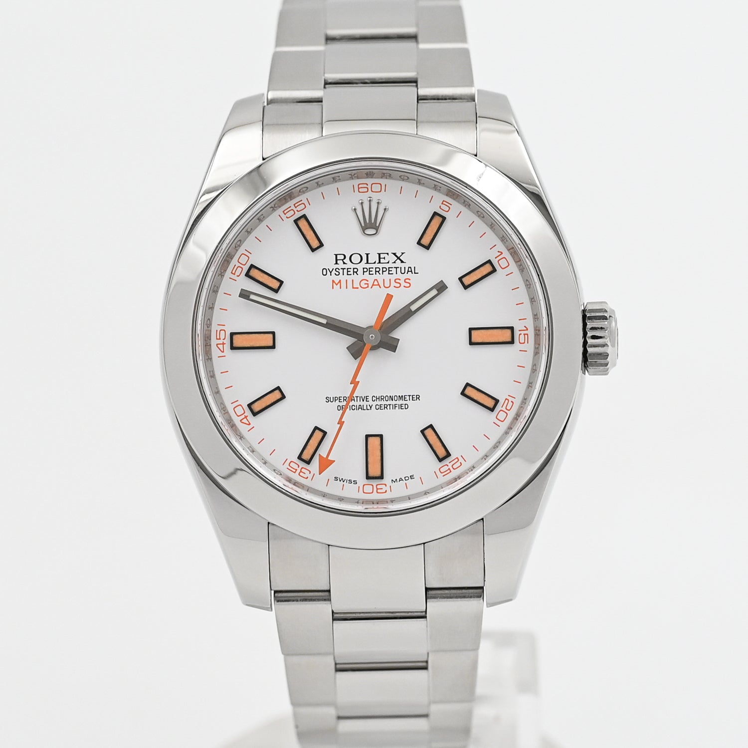 Original Rolex Milgauss 116400GV Men's Watch with Green Sapphire Crystal - 2008 Model - Perfect for Business, Formal Events & Luxury Watch Collectors