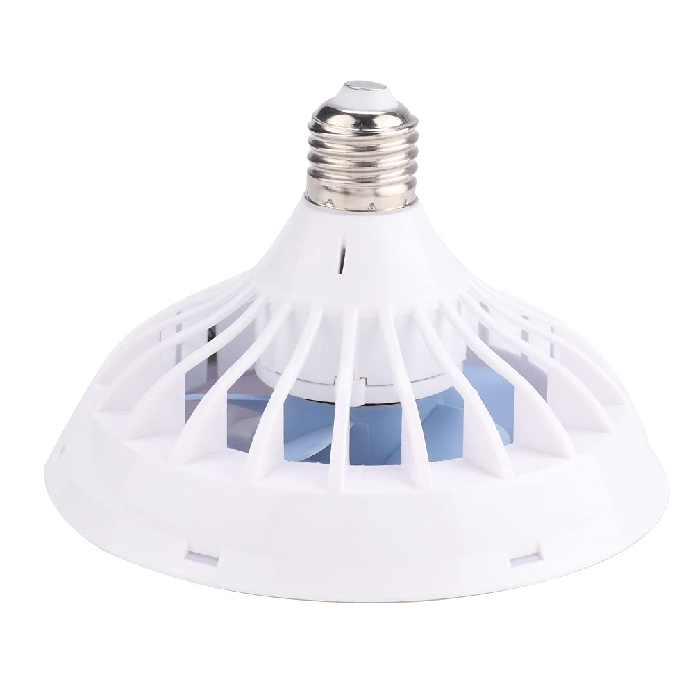 Ultra-Thin LED Ceiling Fan Light - 12W 3500-4000K White Light, Anti-Glare Modern Fan Lamp with Invisible Blades for Home, Bedroom, Office & Night Market - Perfect for Cooling & Lighting Small Spaces