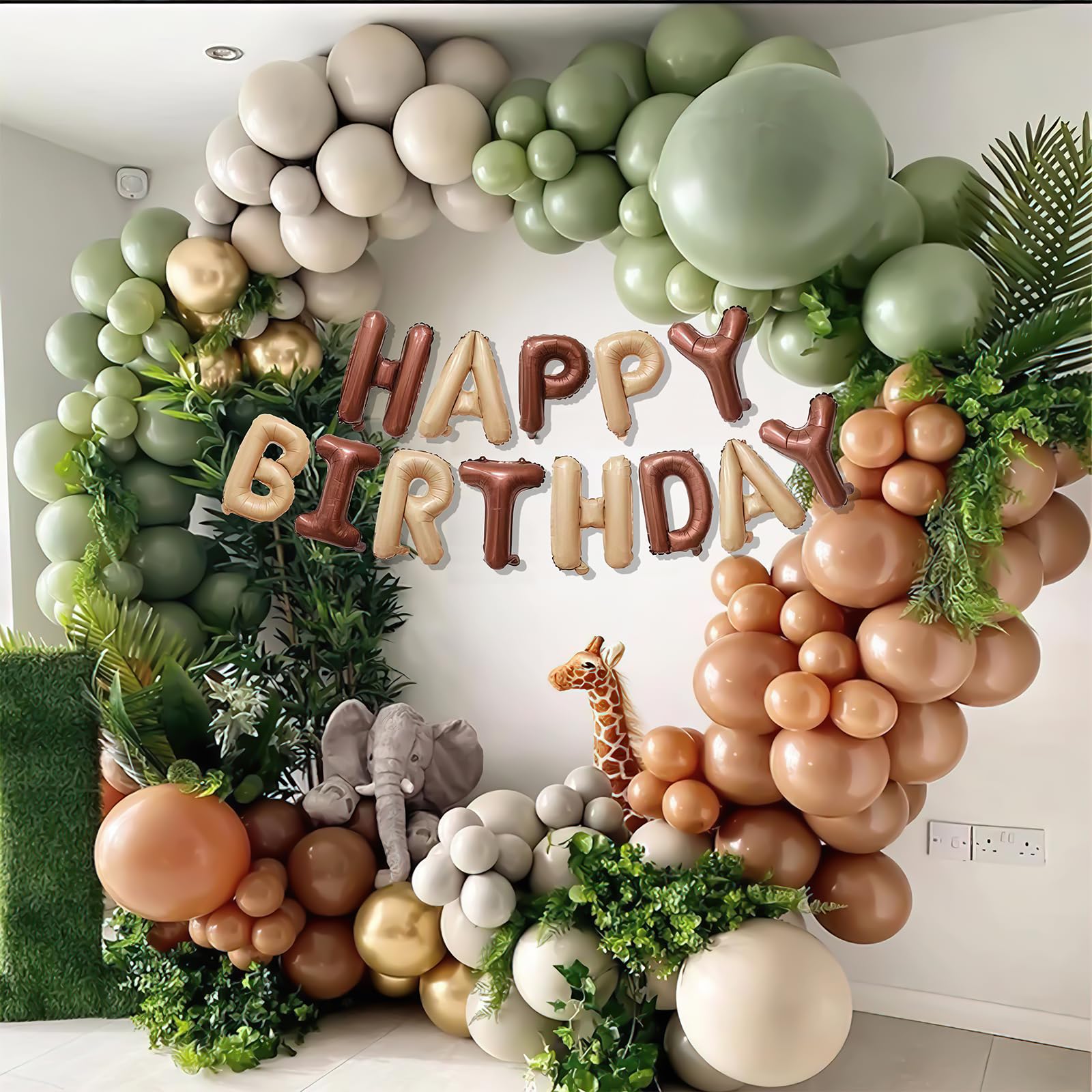Birthday Balloon Garland Arch Kit - Happy Birthday Banner & Assorted Size Balloons for Party Decorations | Perfect for Birthday Celebrations, Baby Showers, Graduations & Wedding Decor