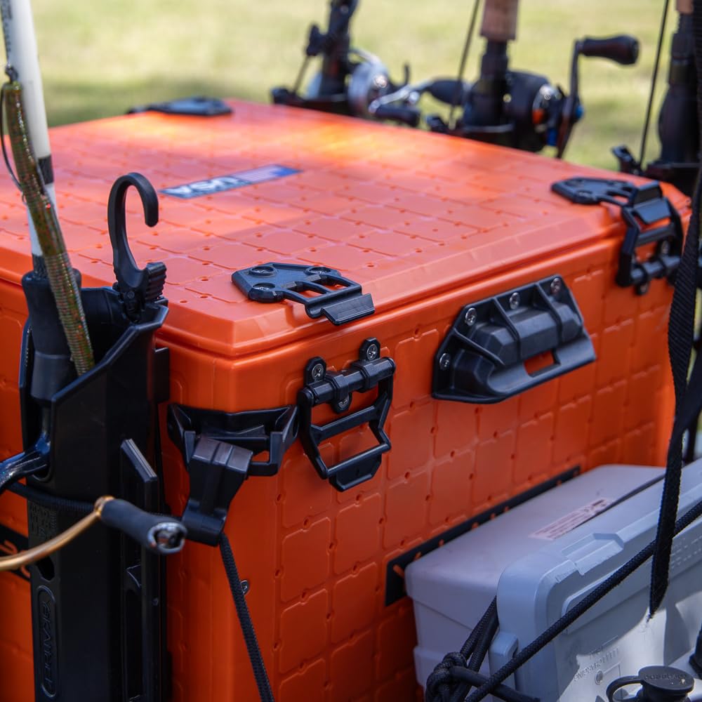 YakAttack BlackPak Pro Kayak Fishing Crate with 6 Rod Holders - 16
