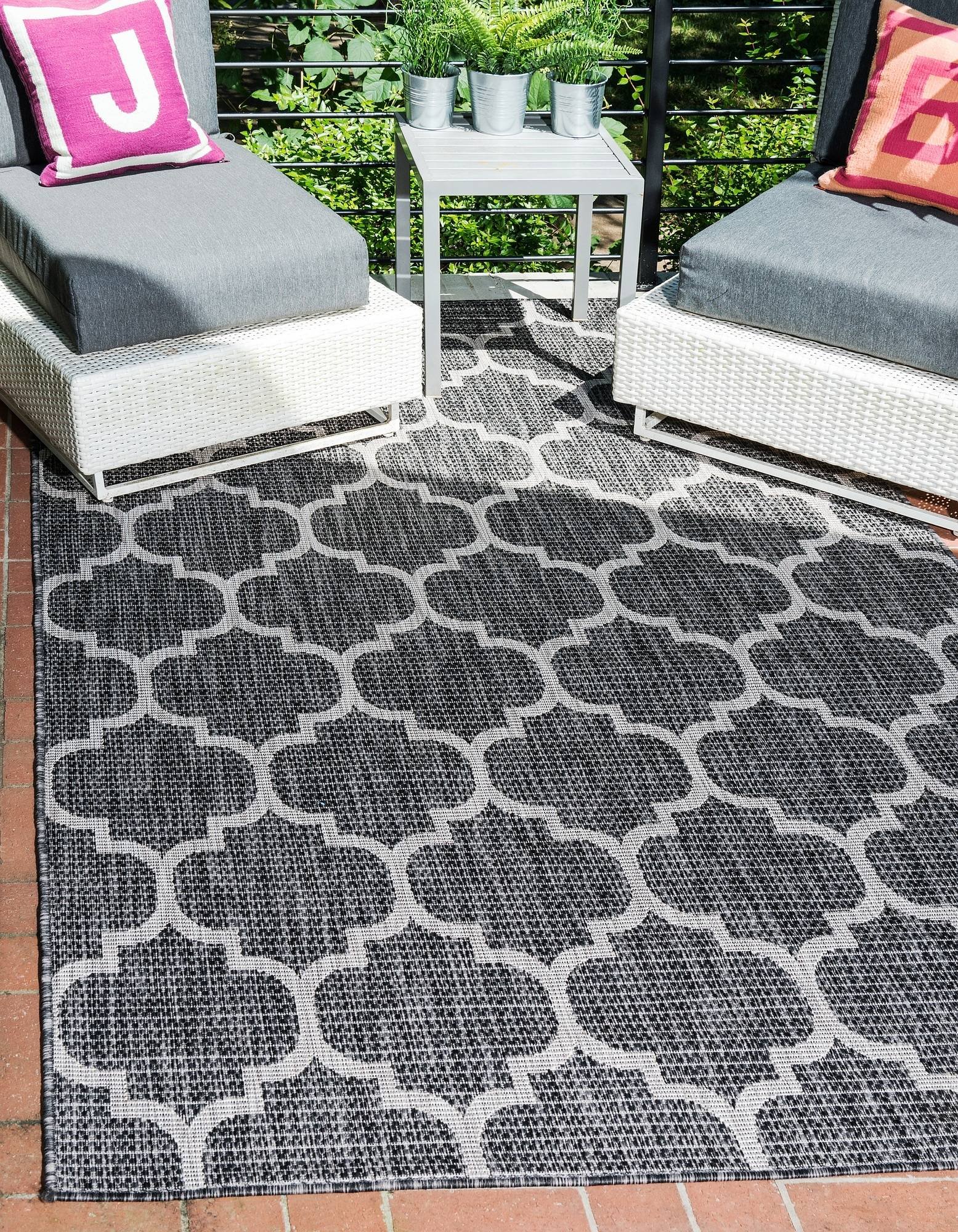 Unique Loom Outdoor Trellis Collection Area Rug 7'10