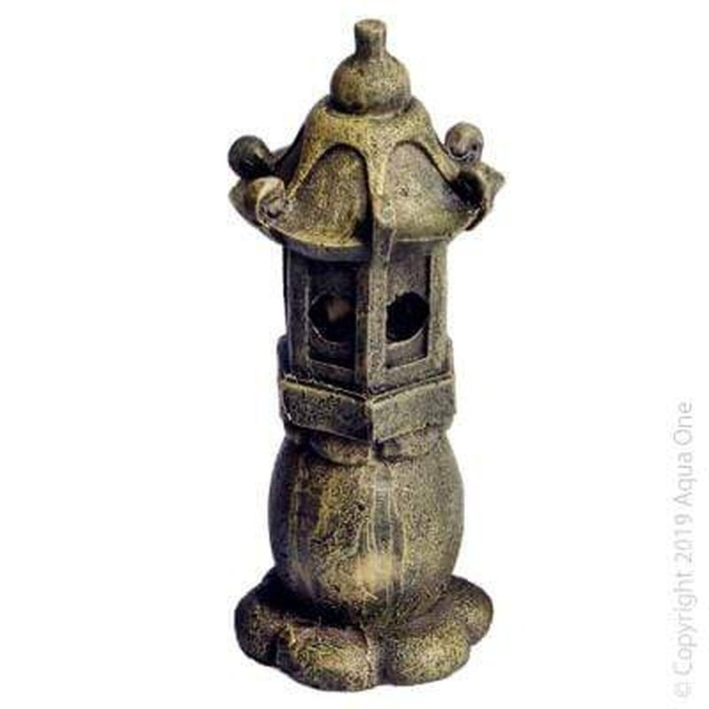 Aqua One Mini Oriental Lantern - 3.5 x 3.5 x 9.5cm Handmade Asian Decor for Home, Garden & Wedding | Perfect for Indoor & Outdoor Decoration