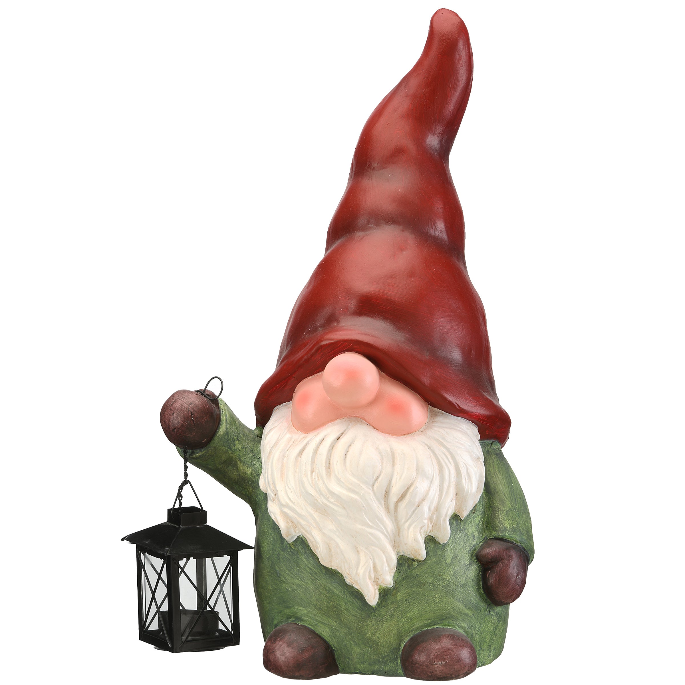 18 Inch Red and Green Gnome Candle Holder - Christmas Table Decor, Holiday Centerpiece for Home, Party & Festive Decorations