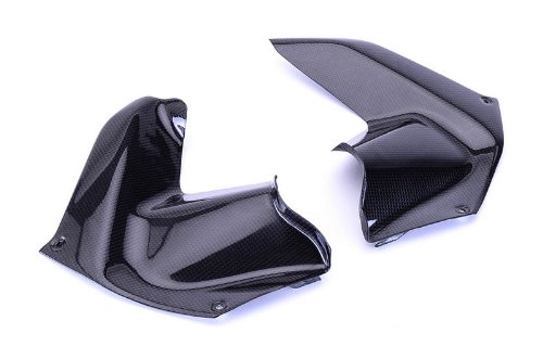 Best Carbon Fiber Knee Fairing Inserts for Ducati Multistrada 1200 (2010-2013) | Plain Weave Design | Motorcycle Protection & Style Upgrade for Adventure Riding
