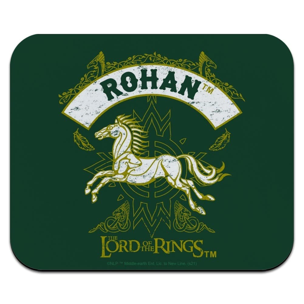 Lord of The Rings Rohan Themed Low Profile Thin Gaming Mouse Pad - Perfect for PC, Laptop & Office Workstations