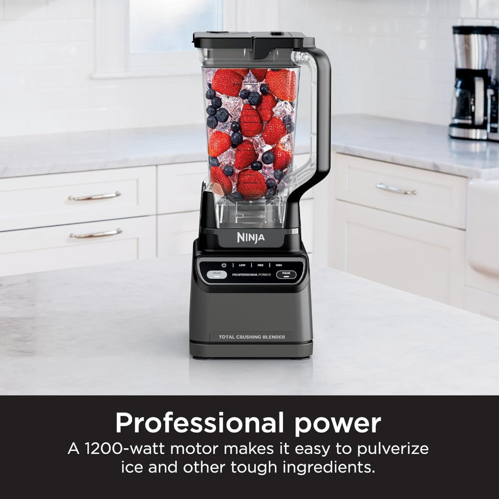 Ninja BR201CCO Professional Blender 2.0 - High-Power Countertop Blender for Smoothies, Shakes & Food Prep | Certified Refurbished with Home Essentials Warranty | Perfect for Kitchens, Restaurants & Healthy Lifestyles