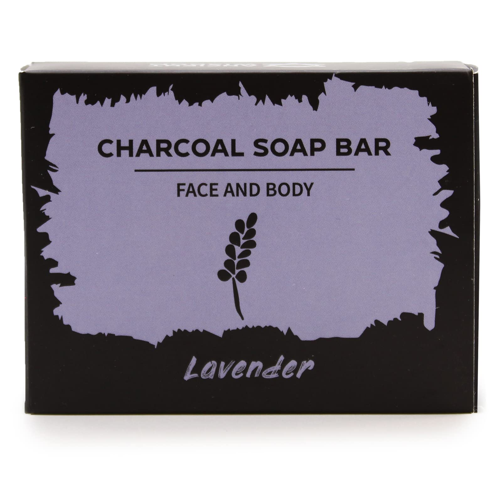 Natural Charcoal Soap 85g with Lavender - Deep Cleansing & Detoxifying Facial & Body Soap - Handmade in UK - Perfect for Acne-Prone Skin & Daily Skincare Routine