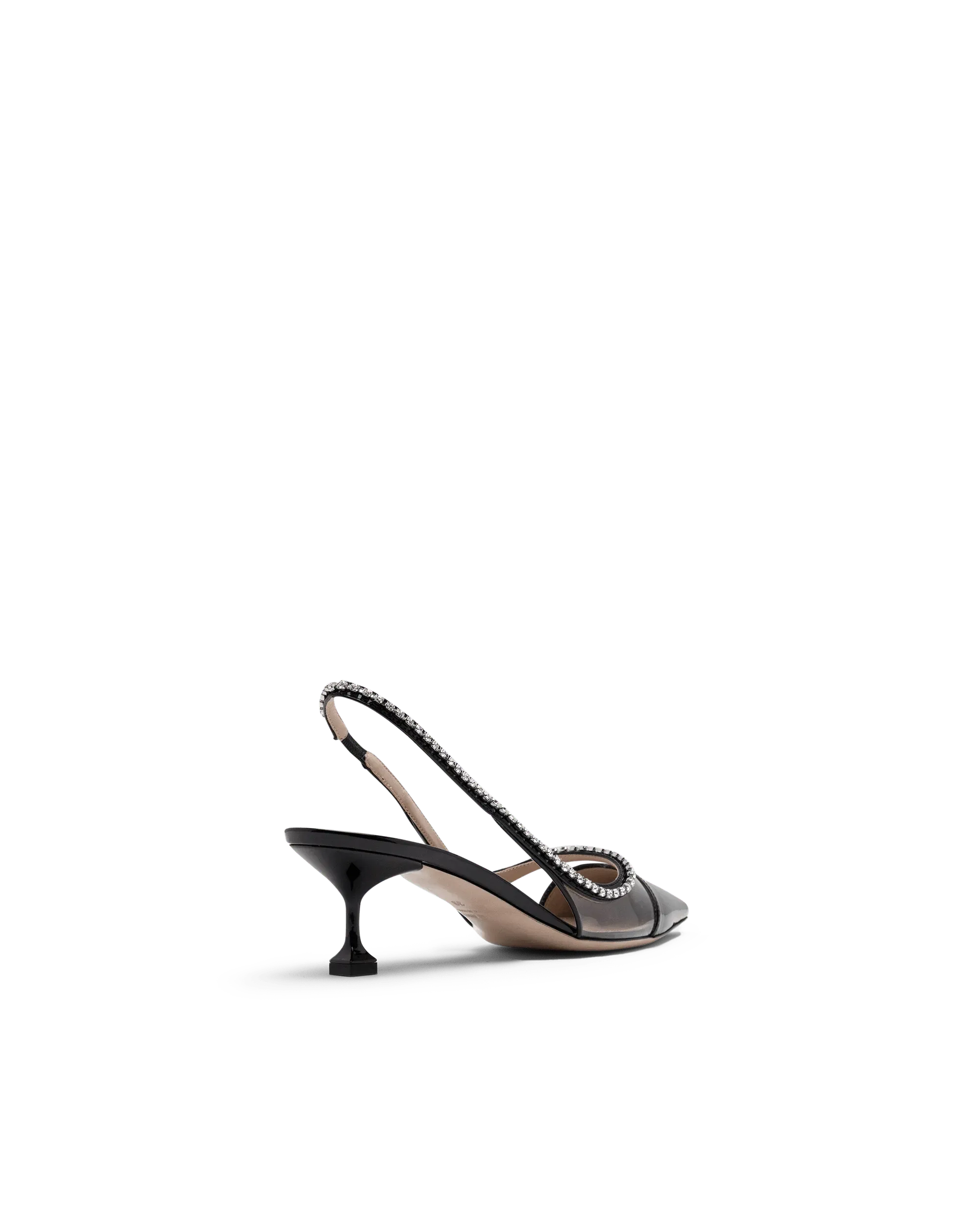 Crystal Embellished Kitten Heel Slingback Pumps - Women's Elegant Dress Shoes for Parties, Weddings & Evening Events | Comfortable & Stylish Formal Heels