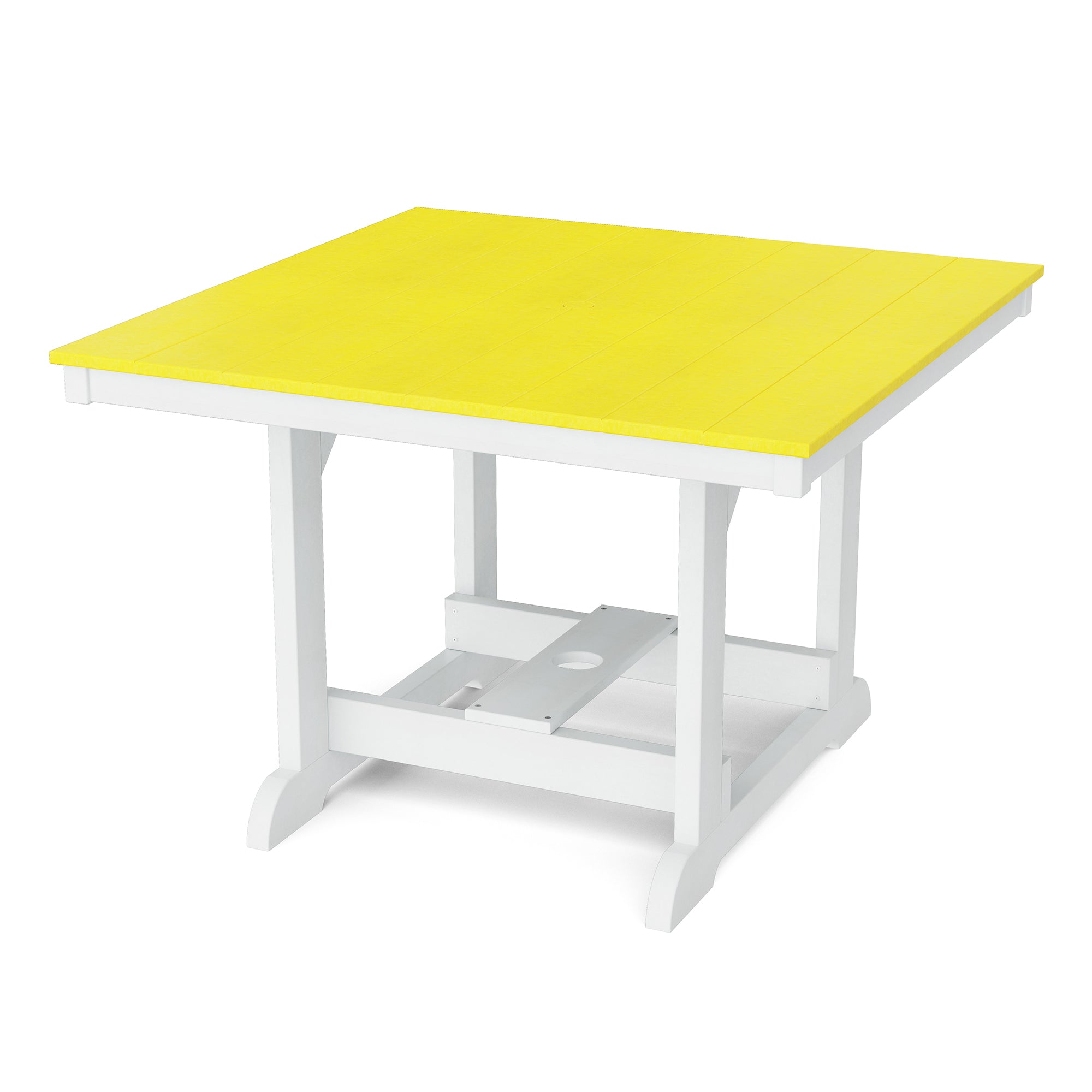 Heritage 44x44 Inch Square Dining Table - Solid Wood Farmhouse Style Kitchen Table for Family Meals & Entertaining