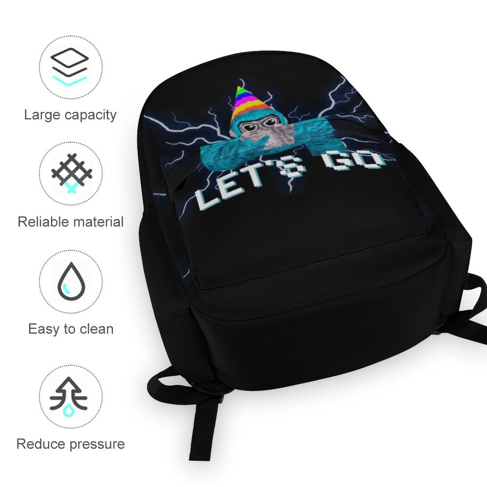 Stylish Game Backpacks - Durable Travel Daypack & Laptop Bag for Women & Men - Perfect for Gaming, Work, School & Outdoor Adventures