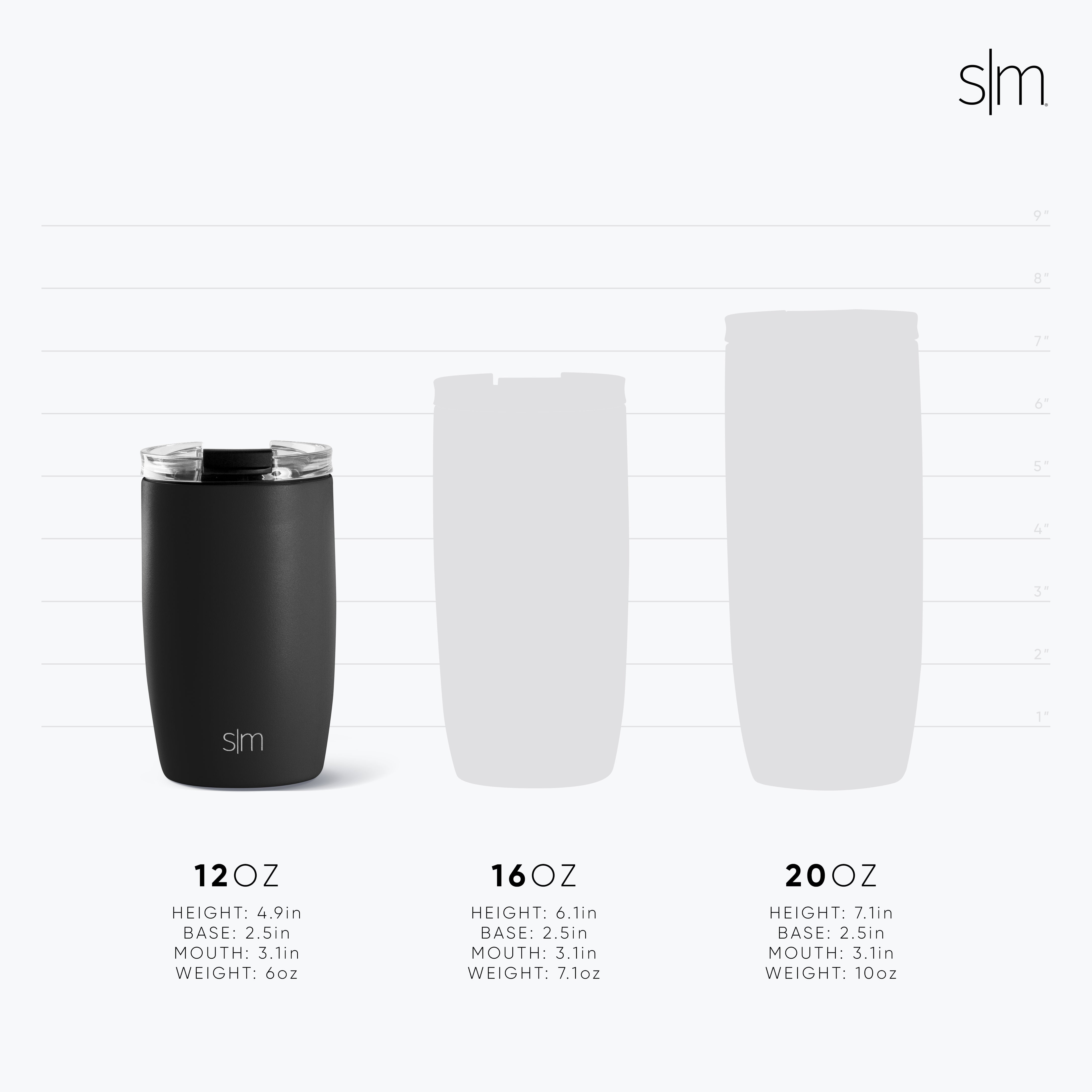 Voyager 20oz Insulated Tumbler with Clear Flip Lid & Straw - Leakproof Stainless Steel Travel Mug for Hot & Cold Drinks - Perfect for Coffee, Tea, Water on the Go, Office, Gym, Hiking & Outdoor Activities