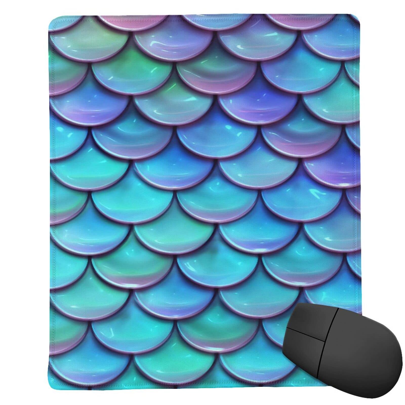 Premium Mermaid Tail Mouse Pad 25x30cm - Non-Slip Desk Pad with Vibrant Printing, Durable & Thickened for Office & Gaming - Perfect for Computer Workstations, Home Offices & Gaming Setups