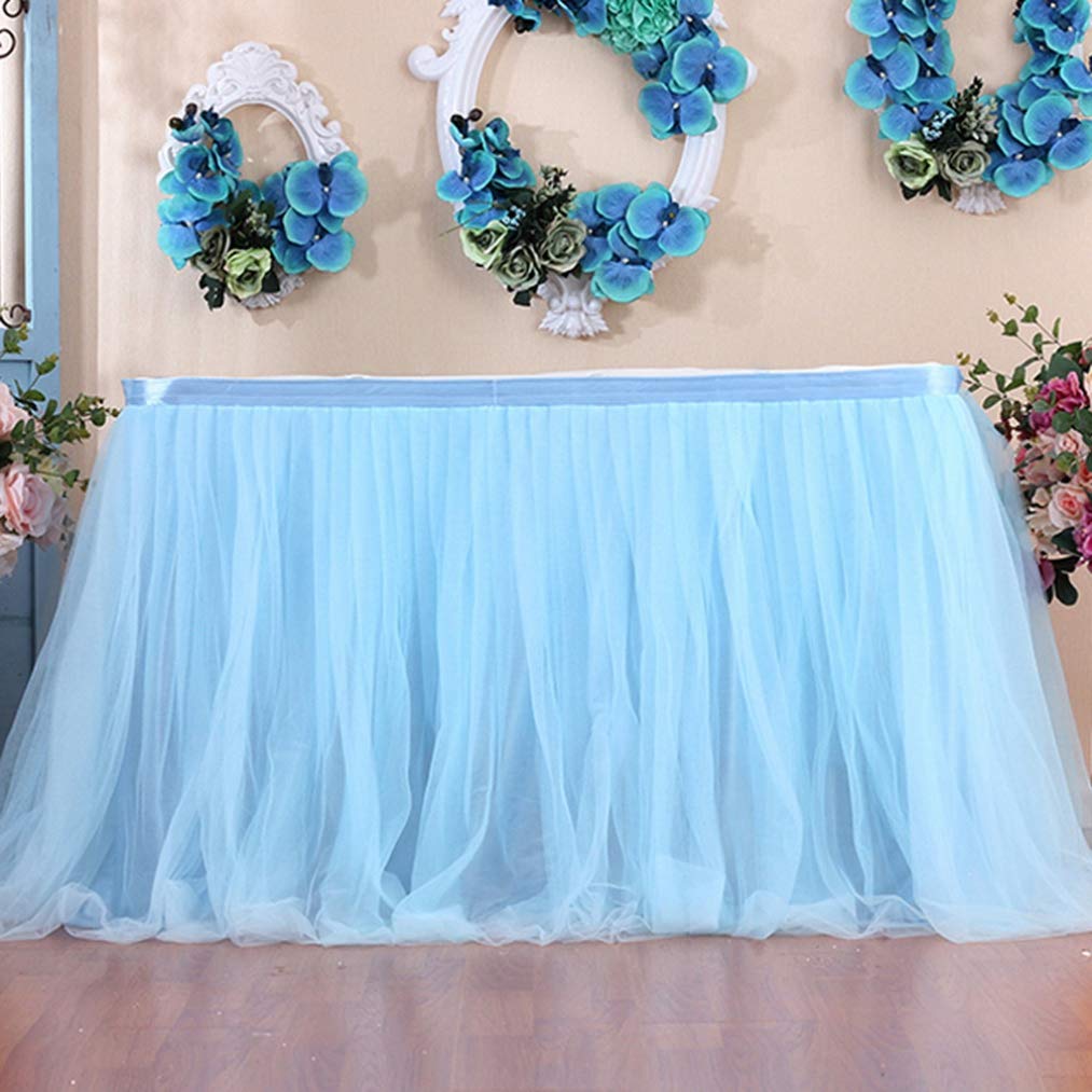 YURASIKU 1pc Tutu Table Skirt Cloth Cover - Elegant Party Decor for Birthday, Wedding, Baby Shower & Festive Events - Perfect for Table Decorations, Photo Backdrops & Special Occasions