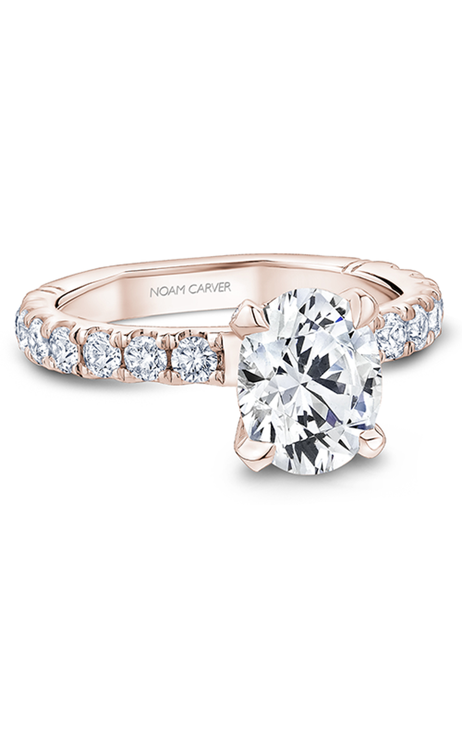 Noam Carver Atelier A012 02RA Diamond Engagement Ring - 14K White Gold Vintage Wedding Band for Women, Perfect Proposal Gift & Anniversary Jewelry