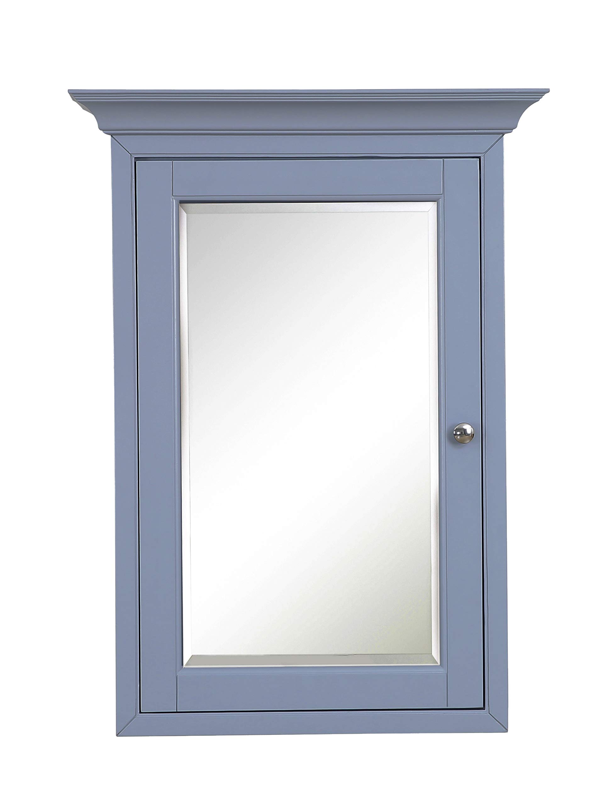 Newport Wall-Mounted Medicine Cabinet - Powder Blue for Bathroom & Kitchen Storage