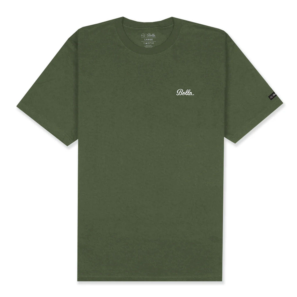 Bolla Daily Short Sleeve T-Shirt for Men & Women - Soft Cotton Olive Green Tee - Casual Wear, Gym, Outdoor Activities